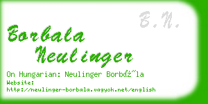 borbala neulinger business card